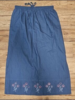 Alfred Dunner Linen/cotton Skirt